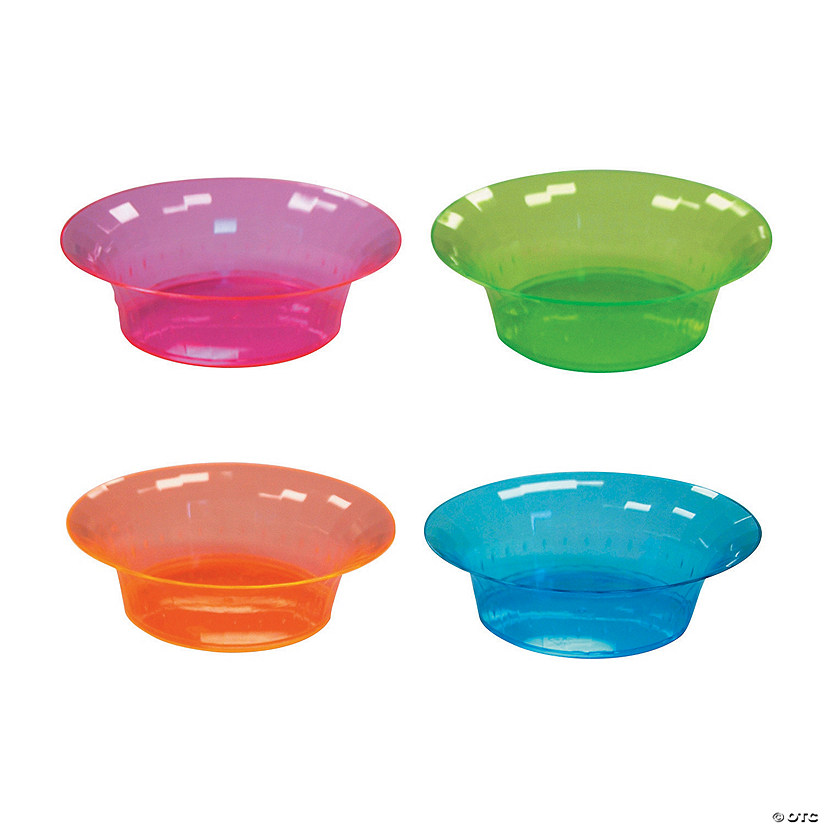 Neon Plastic Bowls - 20 Ct. Image