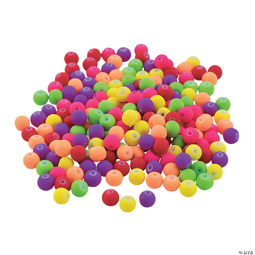 Neon Round Beads Assortment Discontinued