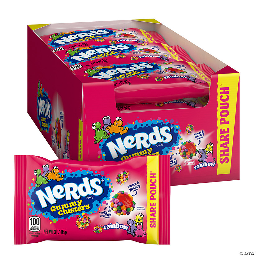 Nerds Rainbow Gummy Clusters Candy, 3 oz, 12 ct Image