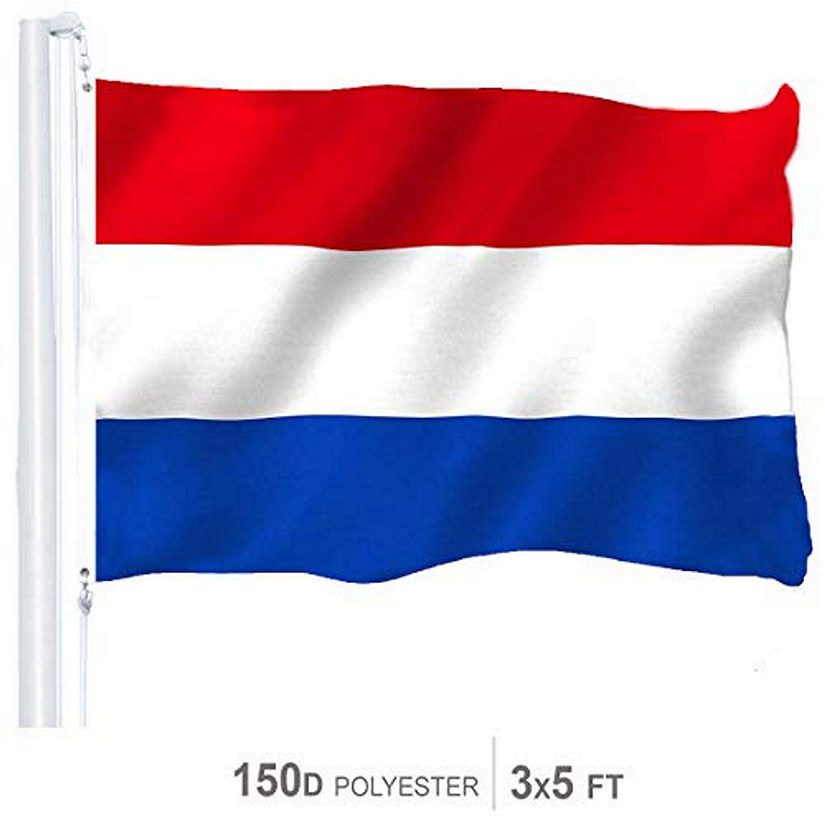 Netherlands Dutch Flag 150D Printed Polyester 3x5 Ft Image