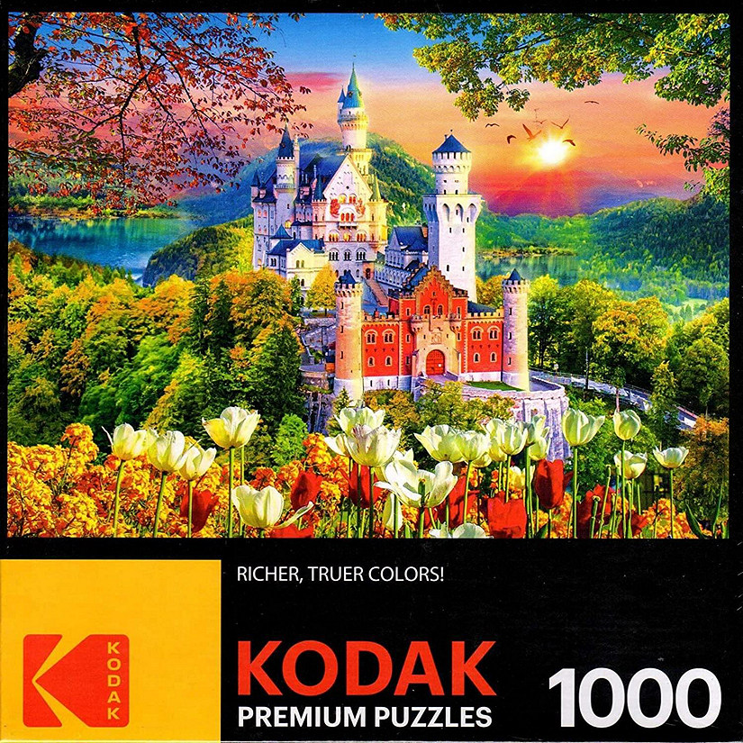 Neuschwanstein Medieval Castle Germany 1000 Piece Kodak Premium Jigsaw Puzzle Image