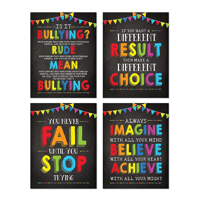 Never Fail Stop Trying 8.5x11in 4-Pack Image