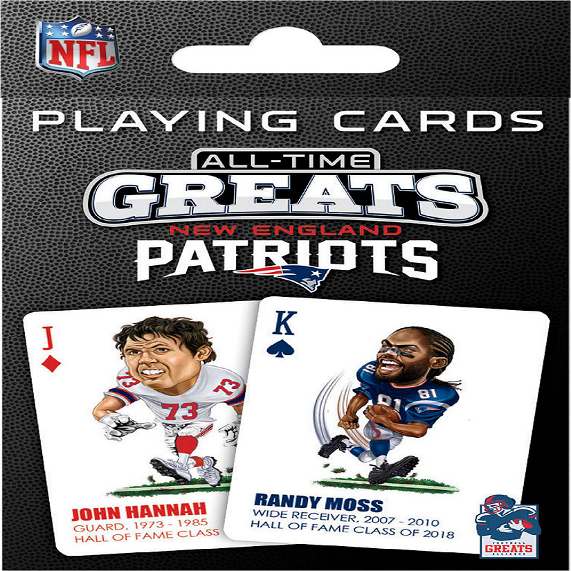 New England Patriots All-Time Greats Playing Cards - 54 Card Deck Image