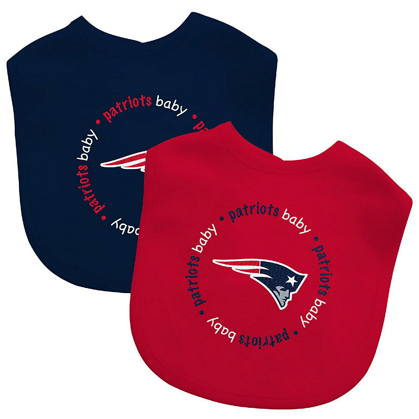 New England Patriots - Baby Bibs 2-Pack - Red & Navy Image