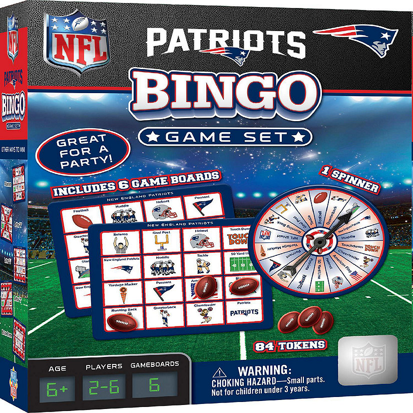 New England Patriots Bingo Game Image
