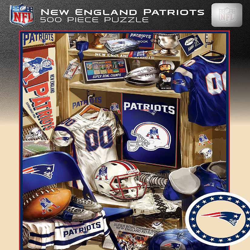 New England Patriots - Locker Room 500 Piece Jigsaw Puzzle Image