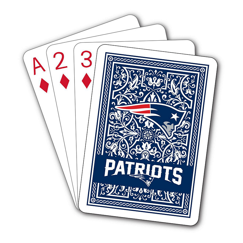 New England Patriots NFL Team Playing Cards Image