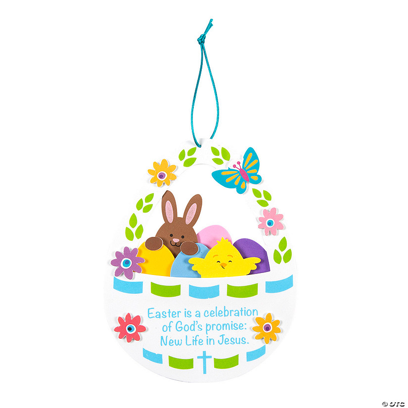 New Life in Jesus Religious Easter Basket Craft Kit Makes 12