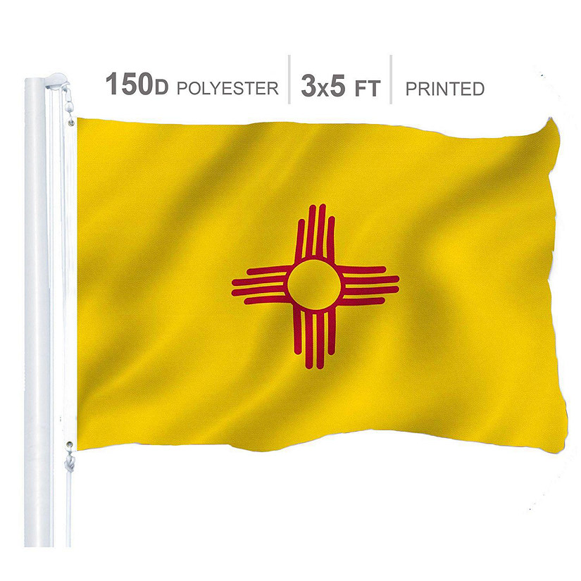 New Mexico State Flag 150D Printed Polyester 3x5 Ft