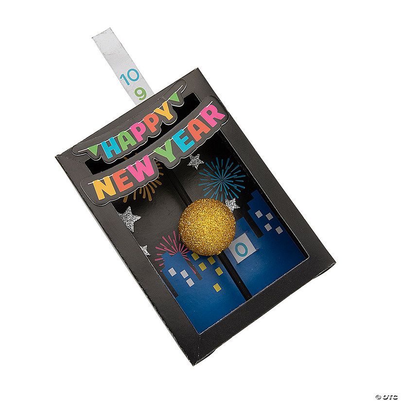 New Year&#8217;s Eve Ball Drop Craft Kit - Makes 12 Image