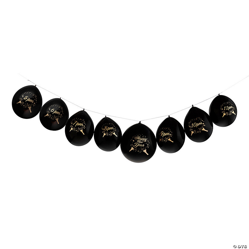 New Year&#8217;s Eve Confetti-Filled Balloon Countdown - 10 Pc. Image