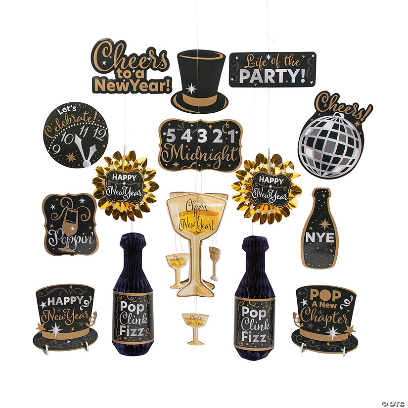 New Year&#8217;s Eve Decorating Kit &#8211; 15 Pc. Image