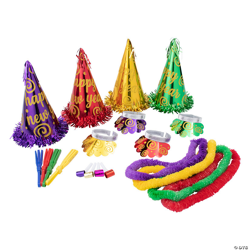 New Year&#8217;s Eve Glittered Party Kit for 50 Image