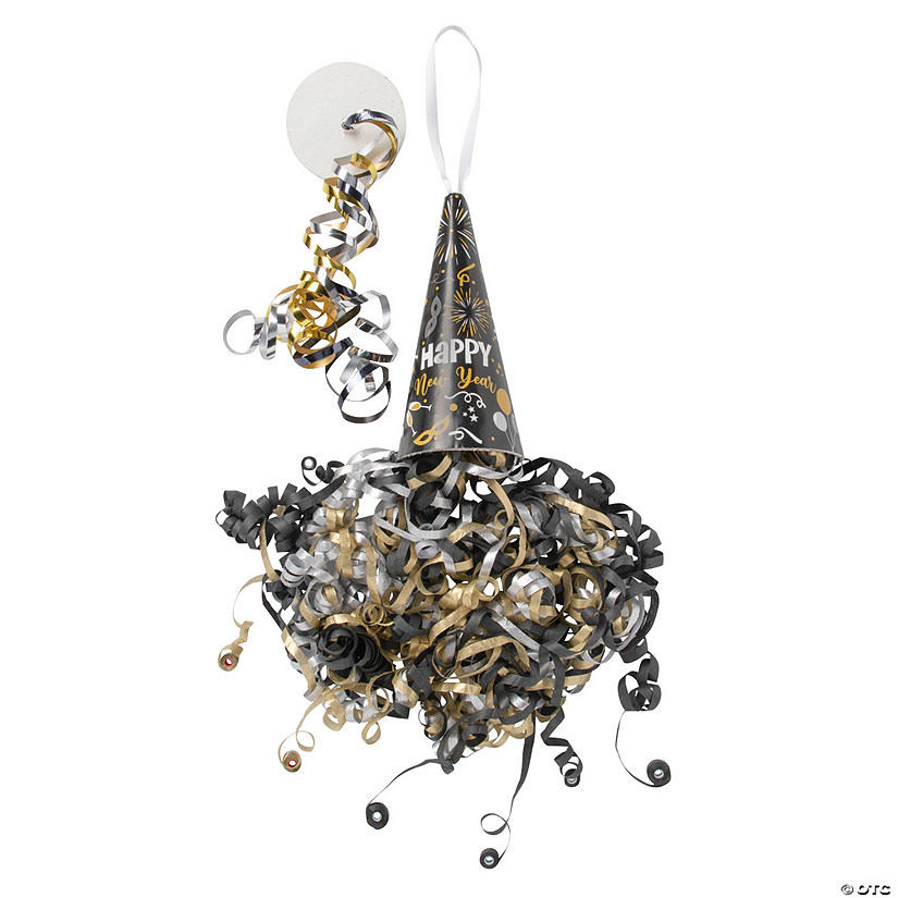 New Year&amp;#8217;s Eve Pull String Cones - 6 Pc. Image