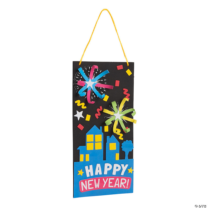 New Year&#8217;s Eve Sign Craft Kit - Makes 12 Image
