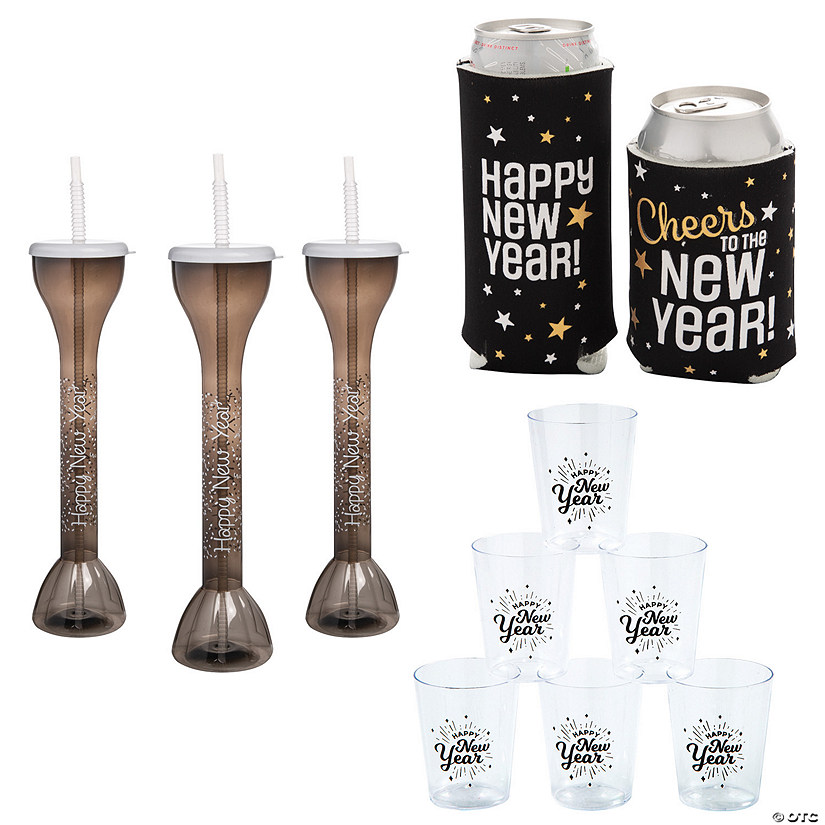 New Year&amp;#8217;s Eve Value Drinkware Kit - 42 Pc. Image
