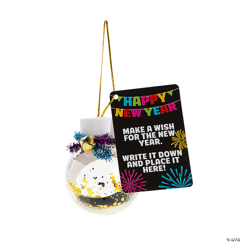 New Year&#8217;s Eve Wishing Ornament Craft Kit - Makes 12 Image
