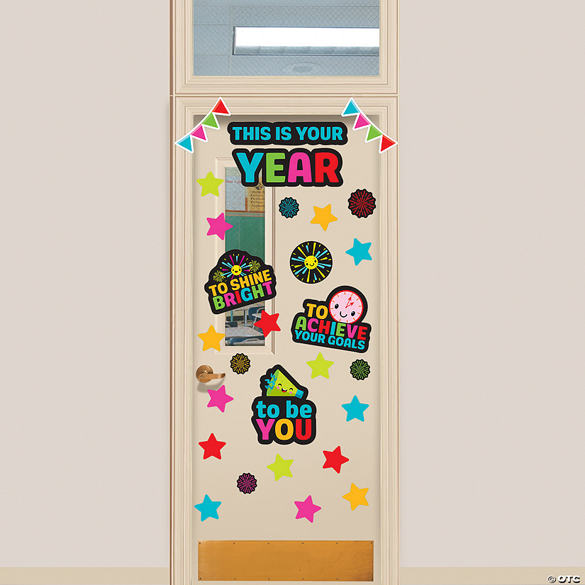 New Year's Door Decorating Kit - 45 Pc. Image