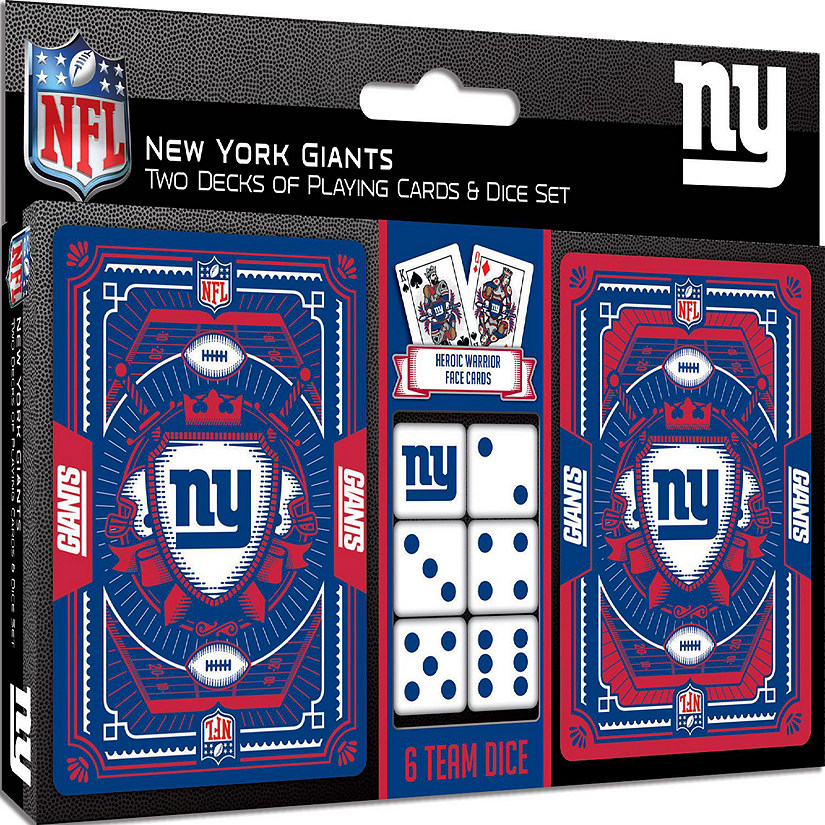 New York Giants NFL 2-Pack Playing cards & Dice set Image