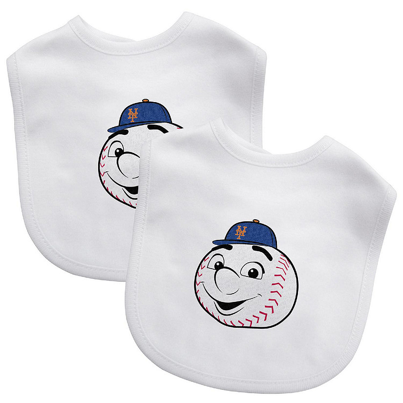 New York Mets - Baby Bibs 2-Pack - Mr. Met Image