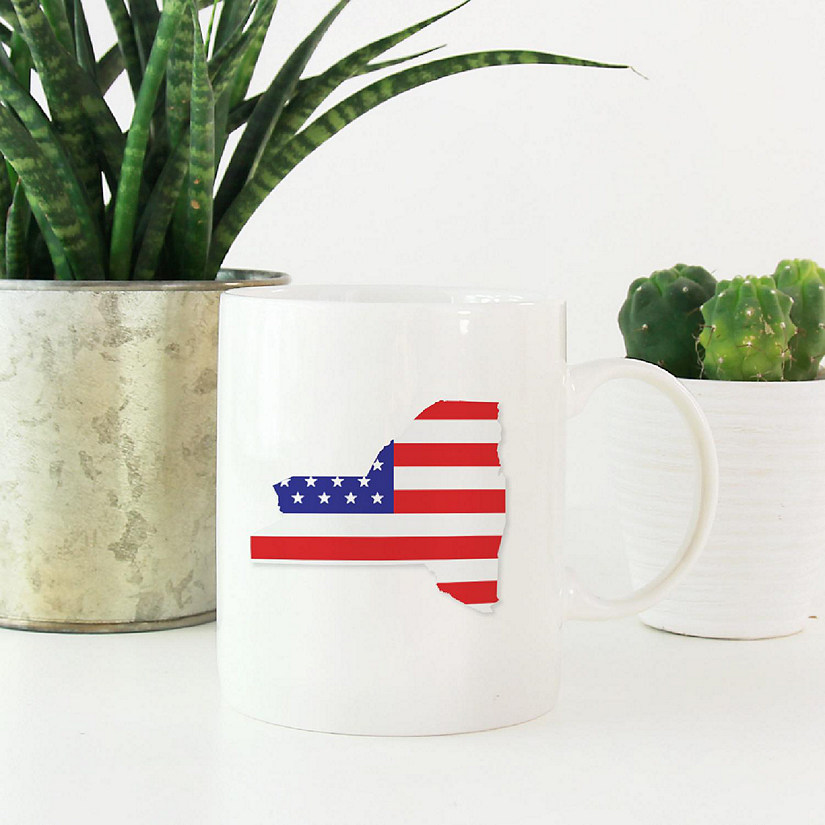 New York US Flag Ceramic Mug Image