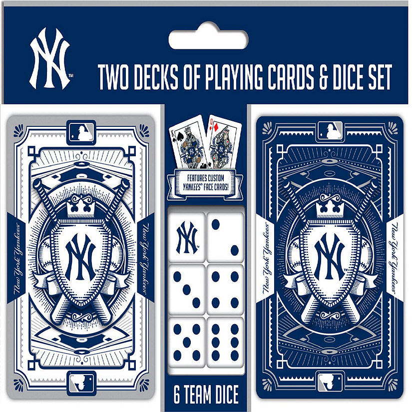 New York Yankees MLB 2-Pack Playing cards & Dice set Image