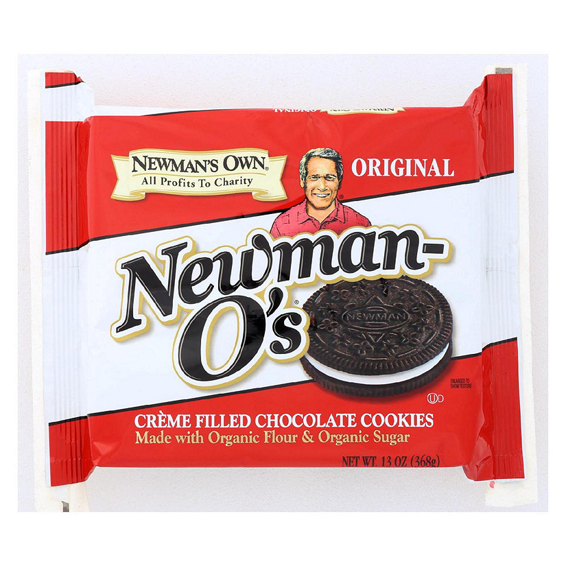 Newman's Own Organics Creme Filled Cookies Chocolate 13 oz Pack of 6 Image
