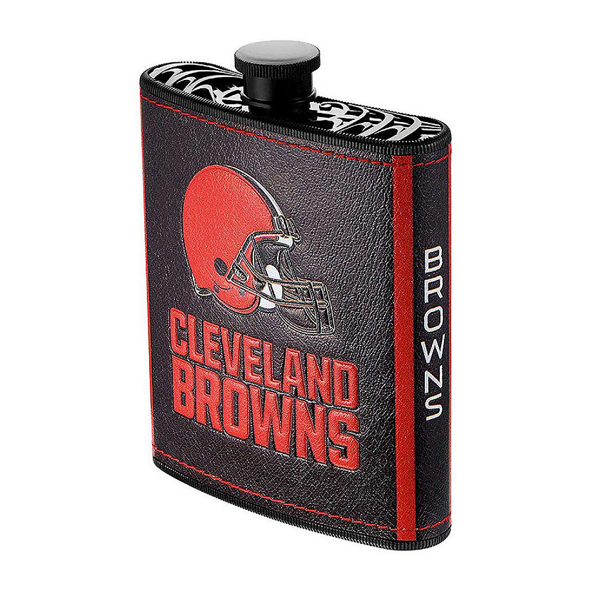 NFL 2pc Flask 7oz. with Funnel Cleveland Browns Image