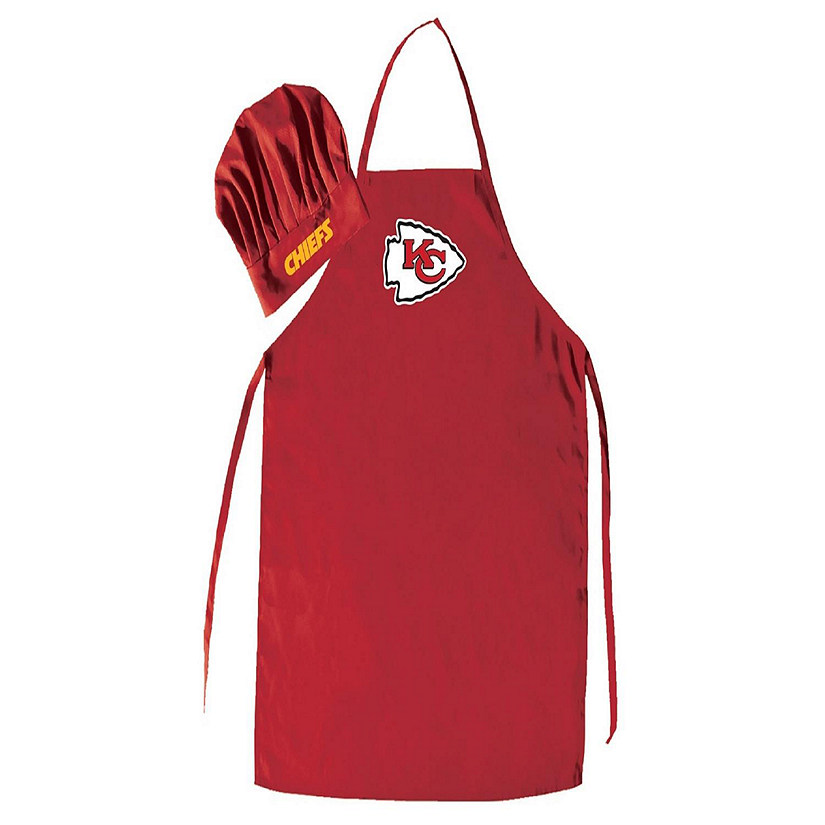 NFL Apron & Chef Hat Combo Kansas City Chiefs Oriental Trading
