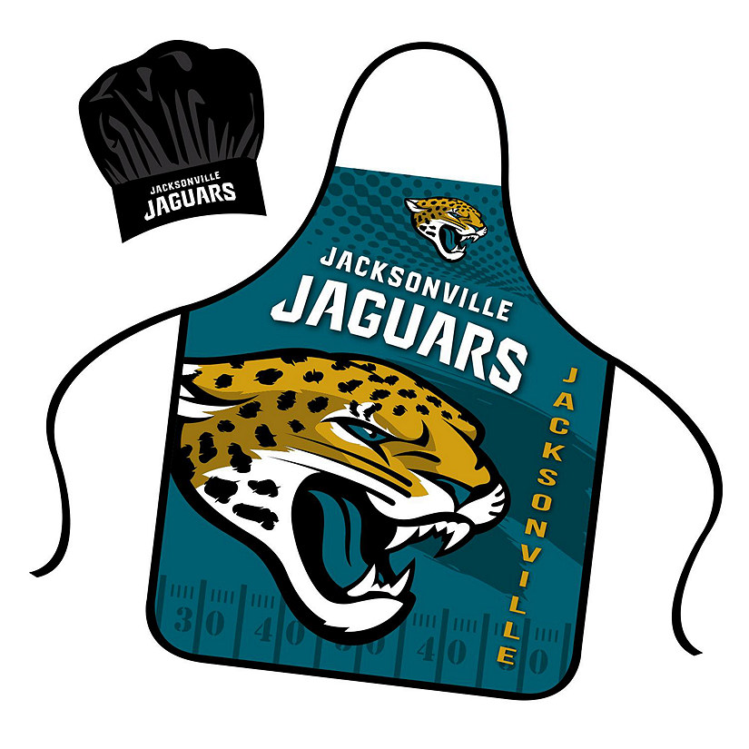 NFL Apron and Chef Hat Set Jacksonville Jaguars Oriental Trading