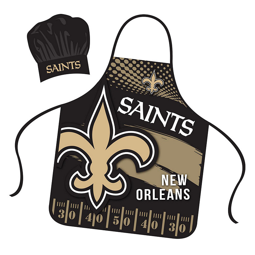 NFL Apron and Chef Hat Set  New Orleans Saints Image