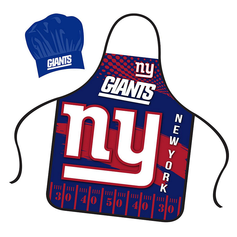 NFL Apron and Chef Hat Set  New York Giants Image