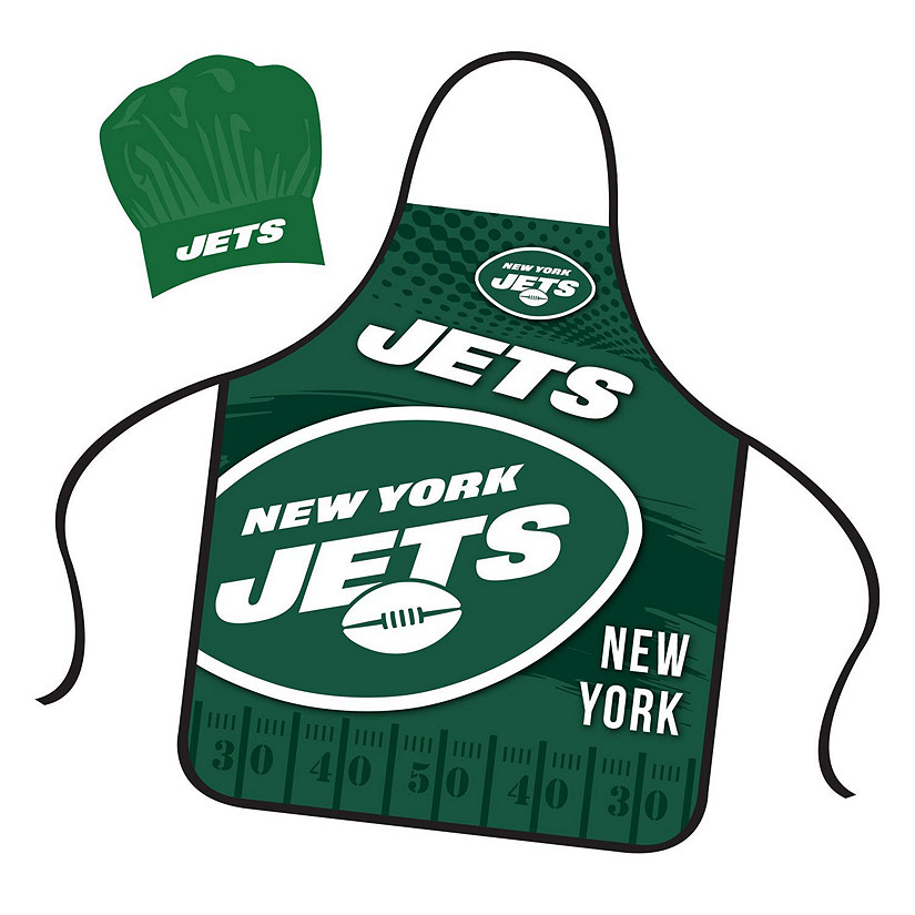 NFL Apron and Chef Hat Set  New York Jets Image