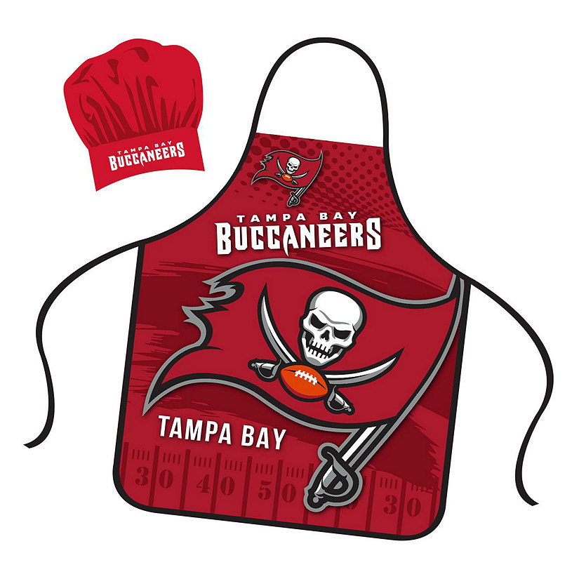 NFL Apron and Chef Hat Set  Tampa Bay Buccaneers Image