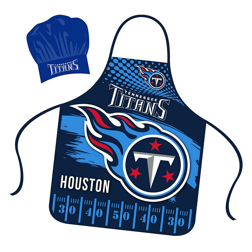 NFL Apron and Chef Hat Set Tennessee Titans Oriental Trading