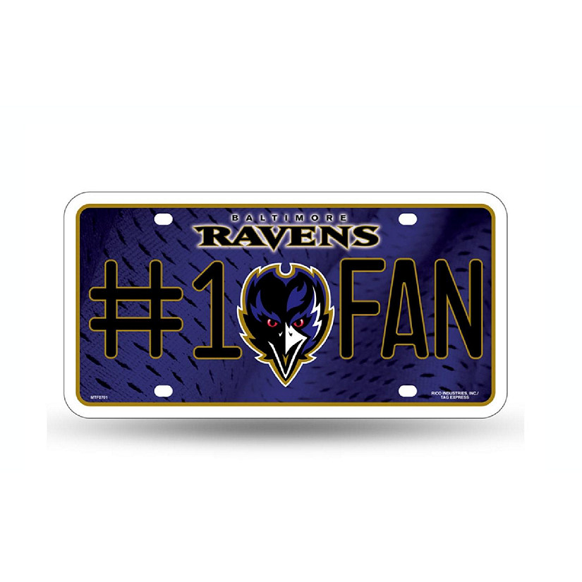 NFL Baltimore Ravens License Plate Image