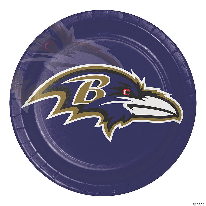Nfl Baltimore Ravens Paper Plates 24 Count Image