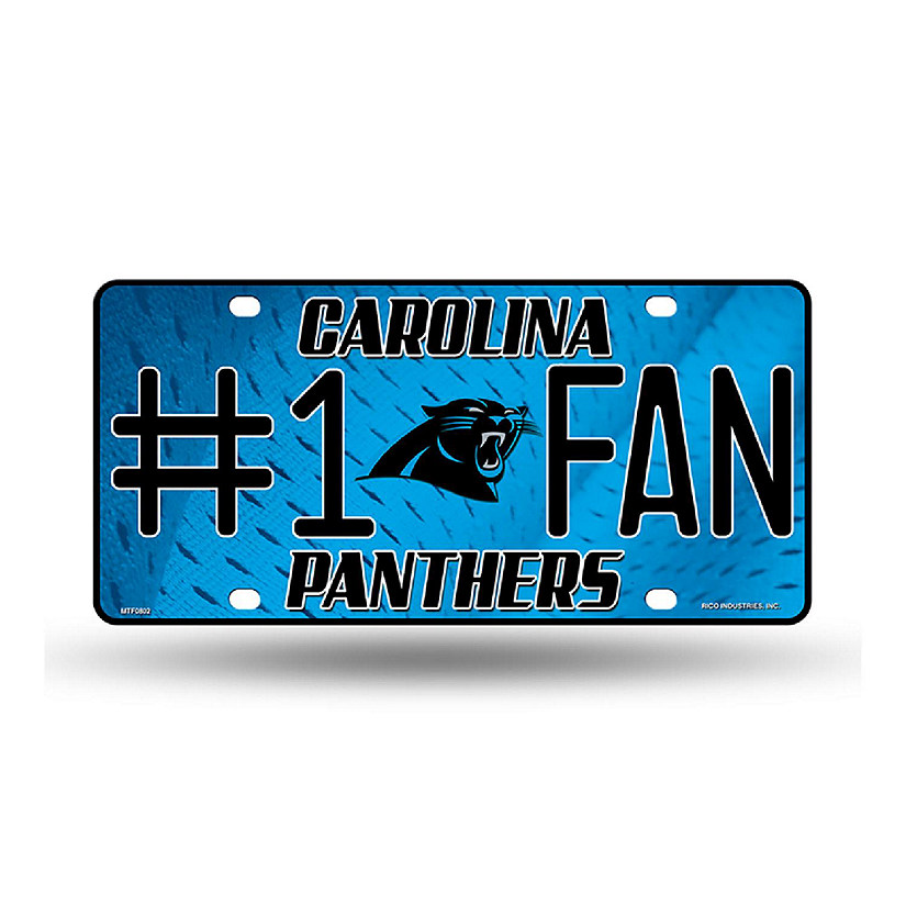 NFL Carolina Panthers License Plate Image