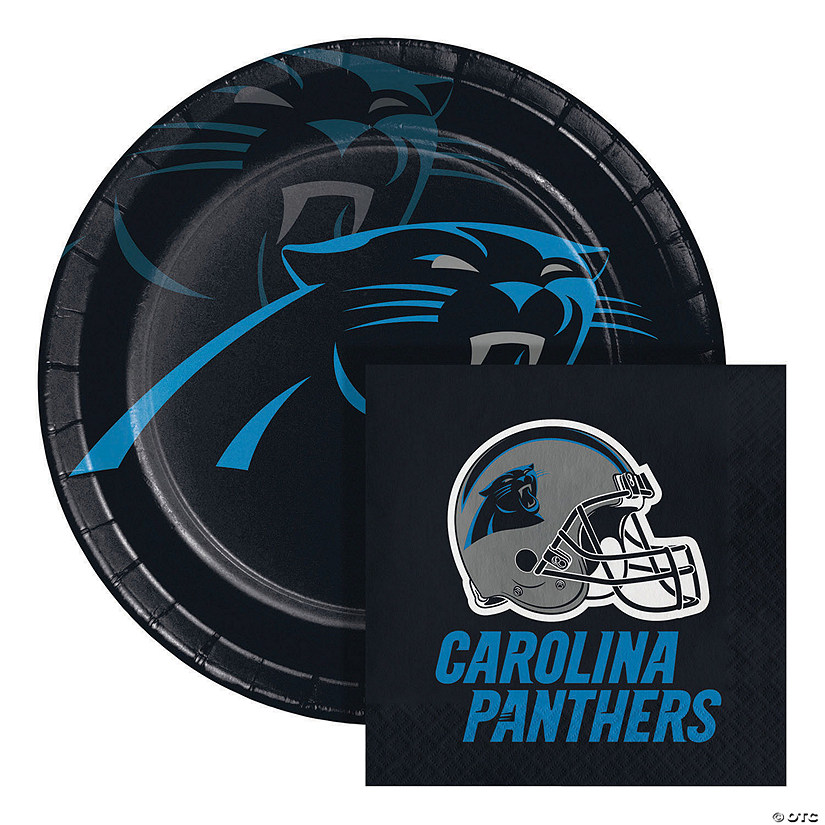 Nfl Carolina Panthers Paper Plate And Napkin Party Kit Image