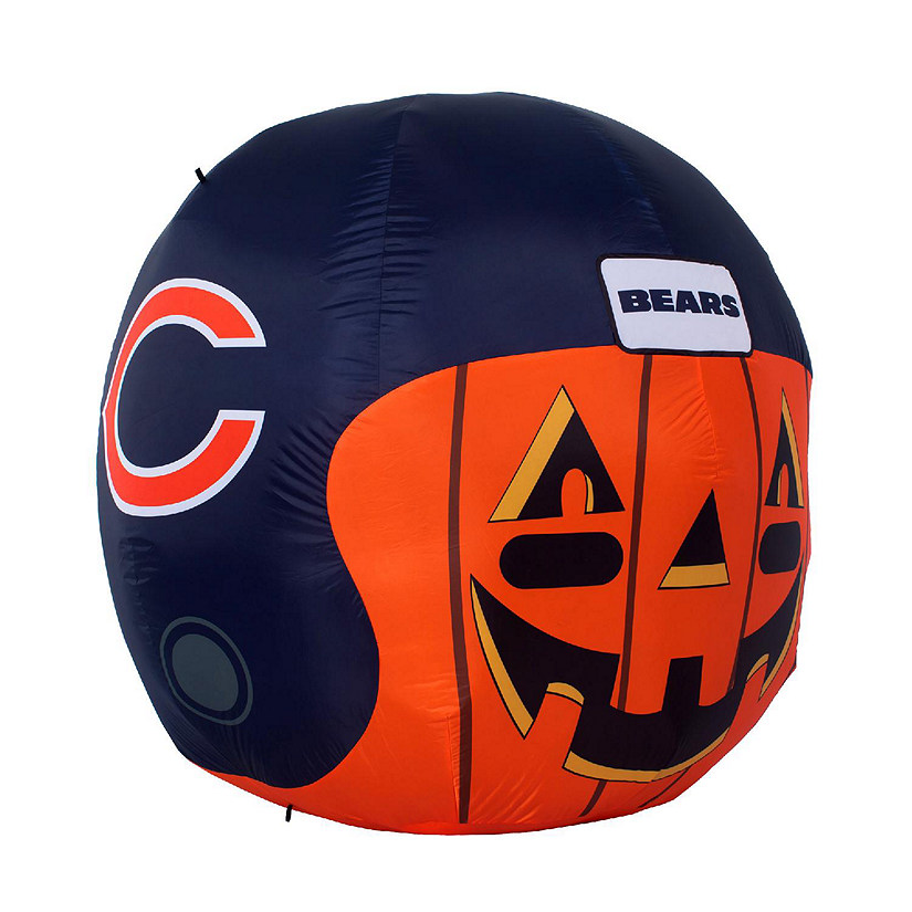 NFL Chicago Bears Inflatable Jack O' Helmet, 4 ft Tall, Orange
