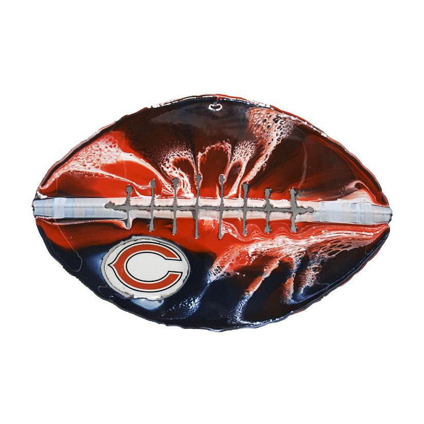 Nfl- Chicago Bears Metal Football Art