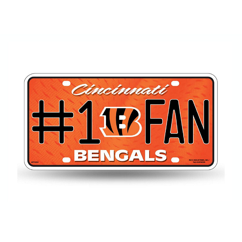 NFL Cincinnati Bengals License Plate Image
