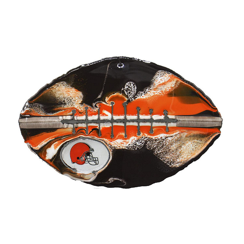 Nfl- Cleveland Browns Metal Football Art