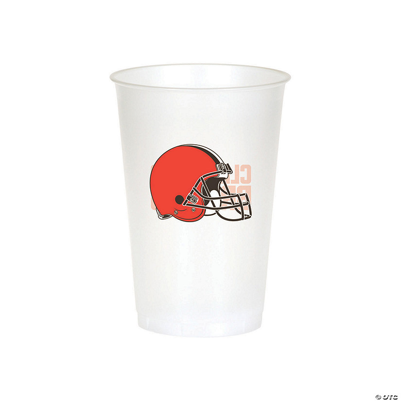 Nfl Cleveland Browns Plastic Cups - 24 Ct. Image