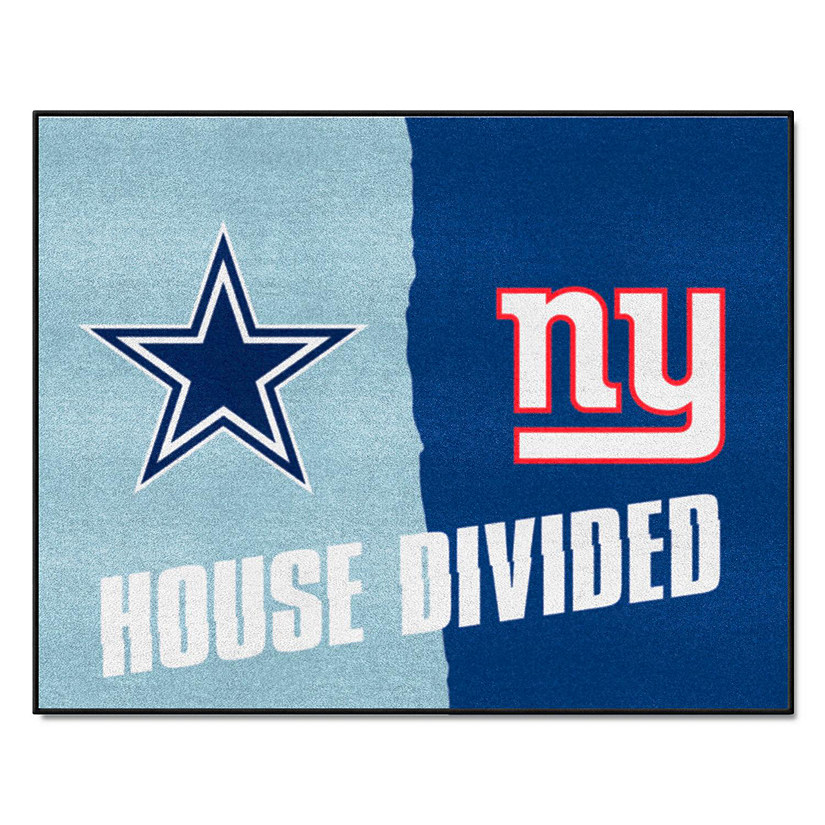 NFL Steelers / Cowboys House Divided Rug