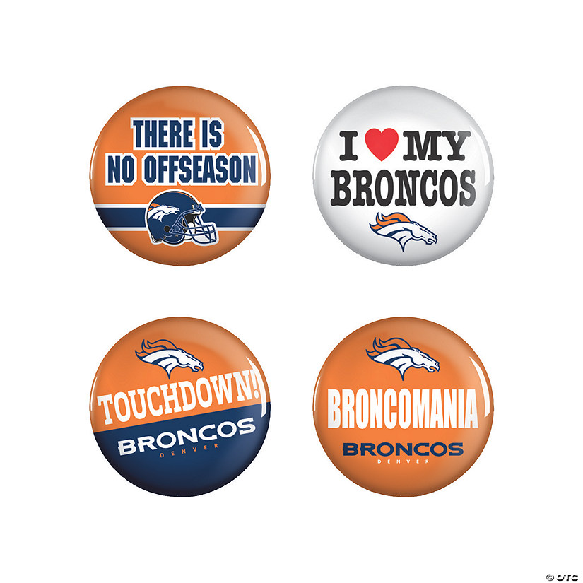 NFL® Denver Broncos™ Buttons Oriental Trading