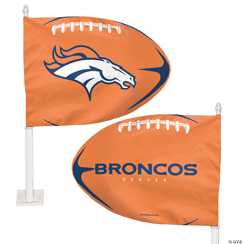 NFL&#174; Denver Broncos&#8482; Car Flag - 11 3/4" x 14" Image