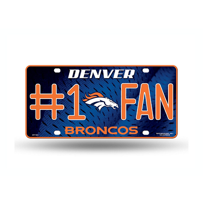 NFL Denver Broncos License Plate Image