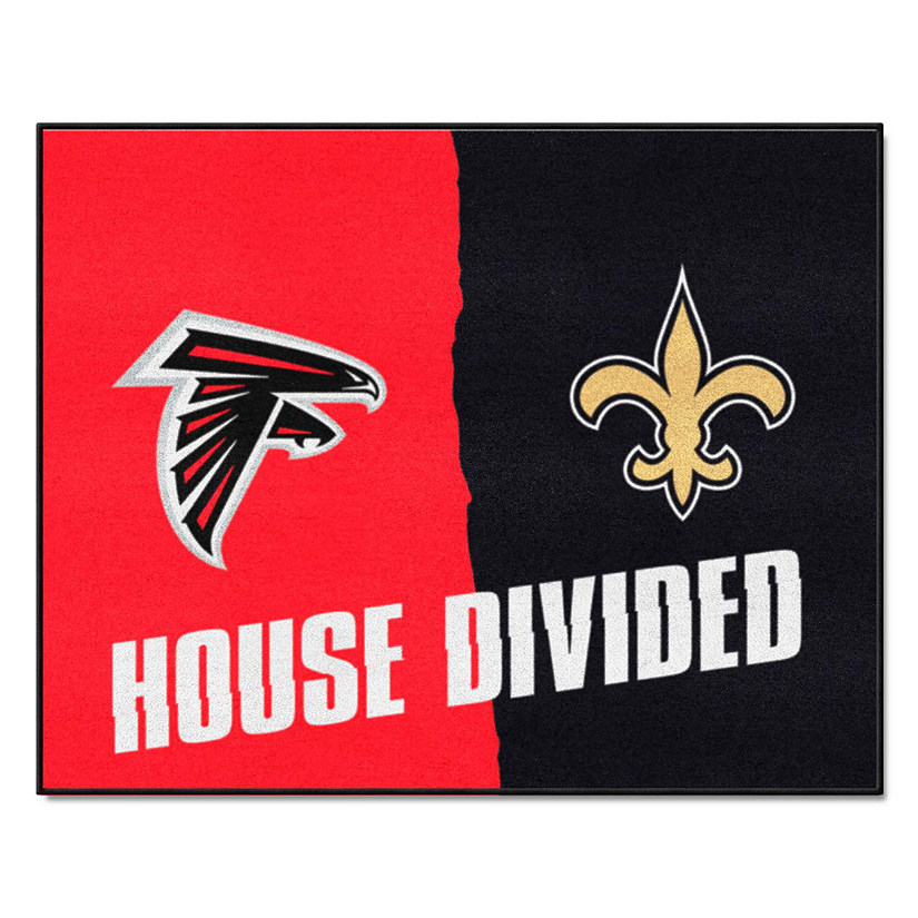 Custom made NFL House Divided wreath Philadelphia Eagles / New Orleans  Saints