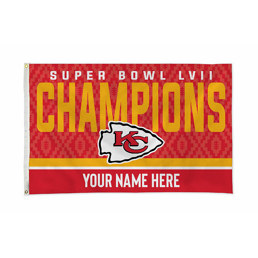 Kansas City Chiefs 2022 2023 Super Bowl LVII Champions Flag Outdoor Indoor  3x5 Foot Banner